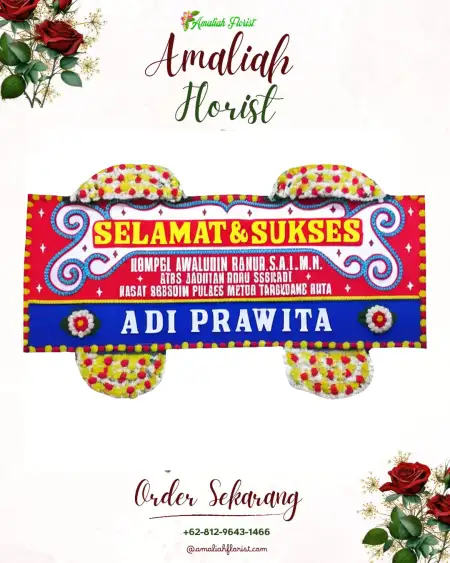 Papan Bunga Ucapan Selamat Rowocacing